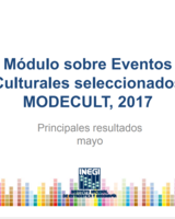 Módulo sobre Eventos Culturales Seleccionados (MODECULT) 2016- 2017