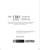 Ley de Lenguas Nativas 