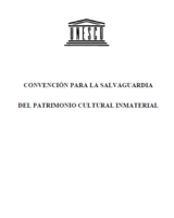 Convención para la salvaguardia del patrimonio cultural inmaterial (UNESCO)
